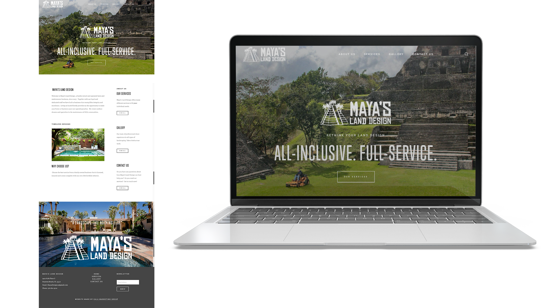 Maya's Land Design Website
